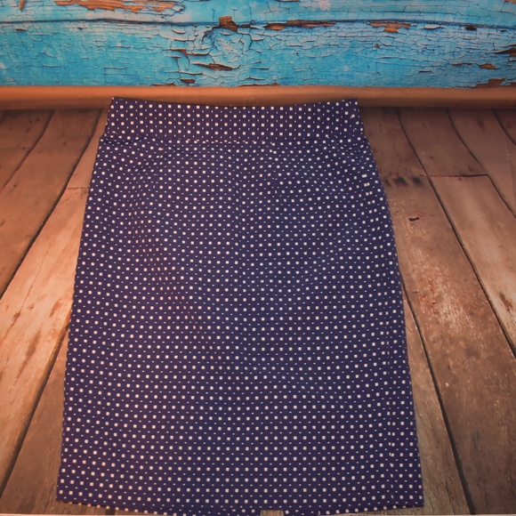 Banana Republic Dresses & Skirts - Banana Republic Navy Blue & White Checkered Skirt